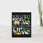 Fuuny Irish St Patrick's Day Waitress Rtender Sham Karte (Vorderseite)