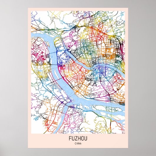 Fuzhou China Poster (Vorne)