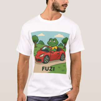 FUZI - Roadtrip King | Cooler Frosch in einem Konv T-Shirt