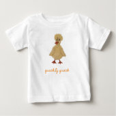 Fuzz Duck Duckling Ducky Custom Baby T-shirt (Vorderseite)