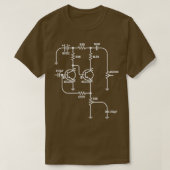 Fuzz Pedal Schematic Circuit Handwired Musician Gi T-Shirt (Design vorne)