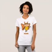 Fuzzette Damen-grundlegender T - Shirt (Vorne ganz)