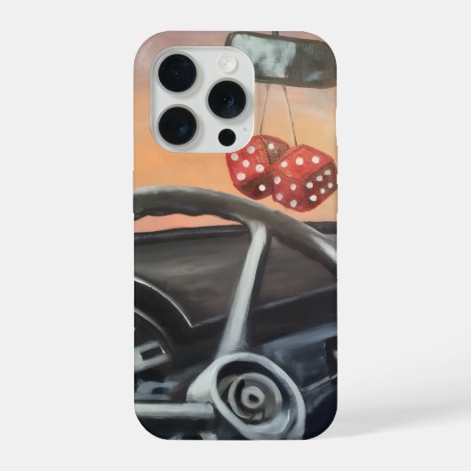 Fuzzige Würfel iPhone Hülle (Rückseite)