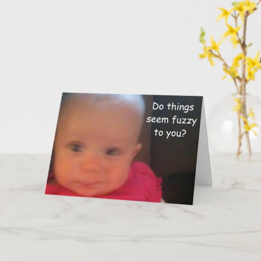 FUZZY 50. BIRTHDAY WISHES KARTE (Gelbe Blume)