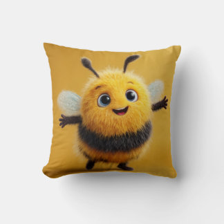 Fuzzy Bee Friend - Niedliches Kissen