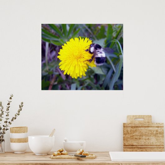 Fuzzy Bee Poster (Küche)