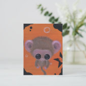 Fuzzy-Bubble-Affe-Postkarte Postkarte (Stehend Vorderseite)