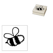 Fuzzy Bumblebee Rubber Briefmarke Gummistempel (Stempel)