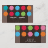 Fuzzy Color Dots Fun Visitenkarte (Vorne/Hinten)