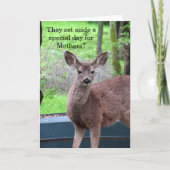 Fuzzy Deer Day Card Karte (Vorderseite)