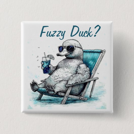 Fuzzy Duck Button (Vorderseite)