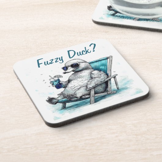 Fuzzy Duck Getränkeuntersetzer (Linke Seite)