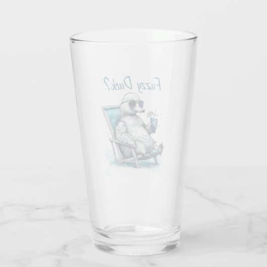 Fuzzy Duck Glas (Rückseite)