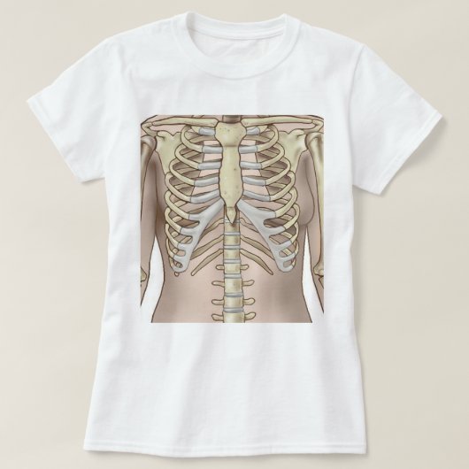 Fuzzy Express® Anatomie des Skeletts von Frauen T-Shirt (Design vorne)