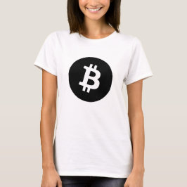 Fuzzy Express® Bitcoin Black Logo W T-Shirt
