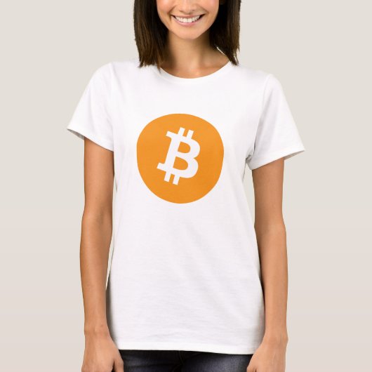 Fuzzy Express® Bitcoin Original-Logo-Frau T-Shirt (Vorderseite)