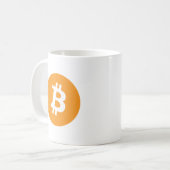 Fuzzy Express® Bitcoin Original-Logo Kaffeetasse (Vorderseite Links)