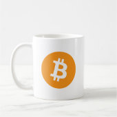 Fuzzy Express® Bitcoin Original-Logo Kaffeetasse (Links)