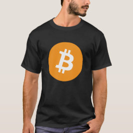 Fuzzy Express® Bitcoin Original-Logo Schwarz T-Shirt