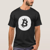 Fuzzy Express® Bitcoin-Schwarz-Logo T-Shirt (Vorderseite)