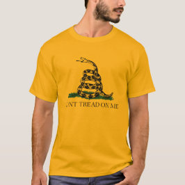 Fuzzy Express® Classic Gadsden Flag Gold T-Shirt