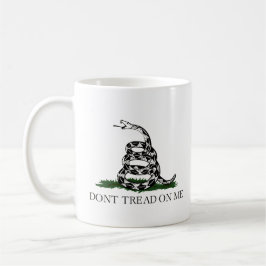 Fuzzy Express® Classic Gadsden Flag weiß Kaffeetasse