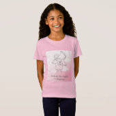 Fuzzy Express® Engel Dog Kid Pink T-Shirt (Vorne ganz)