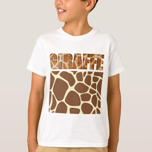 Fuzzy Express® Giraffe Tierwerbung T-Shirt (Vorderseite)