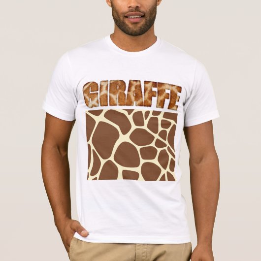 Fuzzy Express® Giraffe Tierwerbung T-Shirt (Vorderseite)