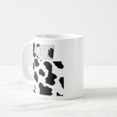 Fuzzy Express® Kuh Animal Print Kaffeetasse (Vorderseite Links)