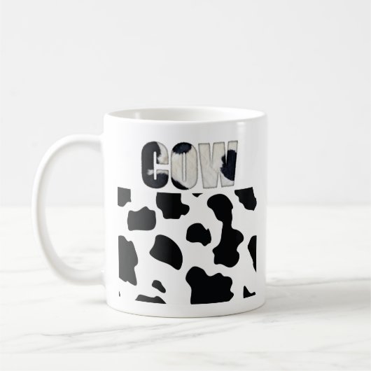 Fuzzy Express® Kuh Animal Print Kaffeetasse (Links)