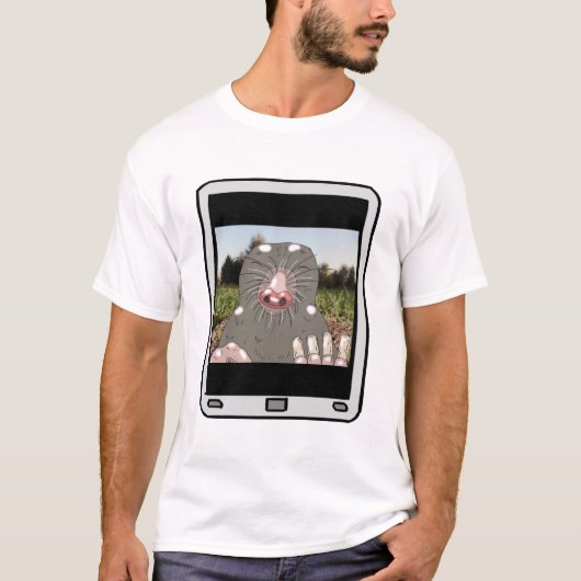 Fuzzy Express® Mole Selfie T - Shirt (Vorderseite)