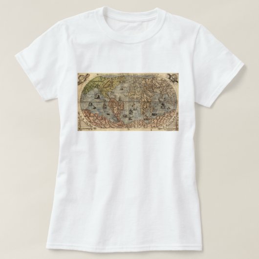 Fuzzy Express® Old Map #2 Frau T-Shirt (Design vorne)