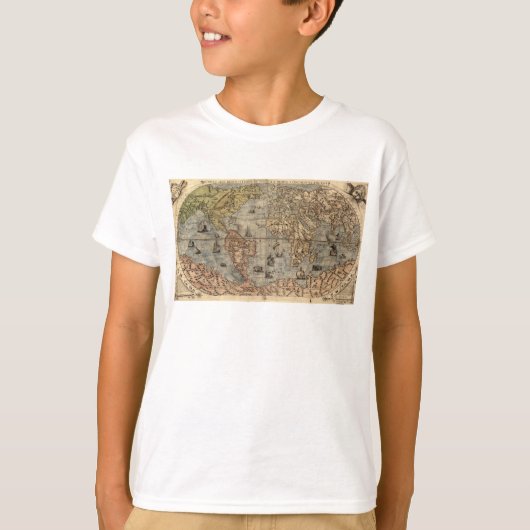 Fuzzy Express® Old Map #2 Kid T-Shirt (Vorderseite)
