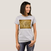 Fuzzy Express® Old Map Frau Grau T-Shirt (Vorne ganz)