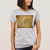 Fuzzy Express® Old Map Frau Grau T-Shirt (Vorderseite)