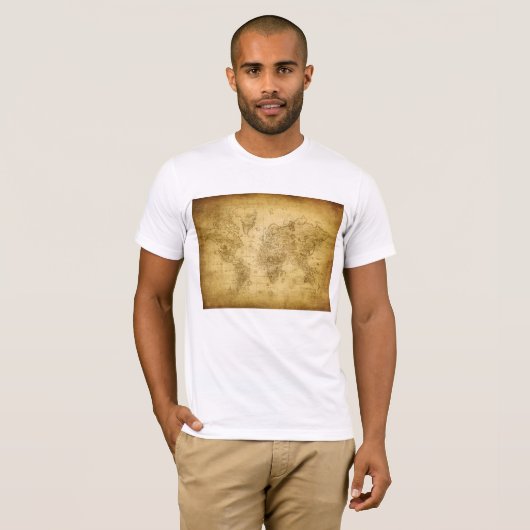 Fuzzy Express® Old Map T-Shirt (Vorne ganz)