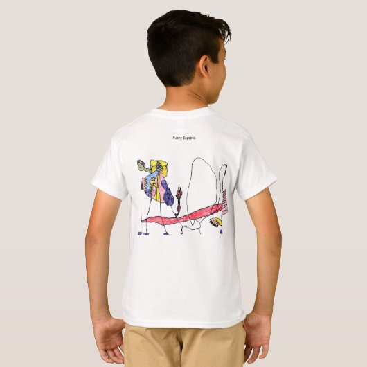 Fuzzy Express® Ops Gzilla Test 2 Angles Kind T-Shirt (Schwarz voll)