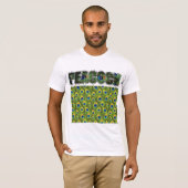 Fuzzy Express® Pfauentierwerbung T-Shirt (Vorne ganz)