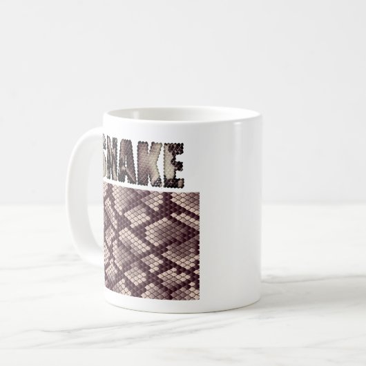 Fuzzy Express® Schlangentierwerbung Kaffeetasse (Vorderseite Links)