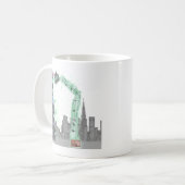 Fuzzy Express® Ultra-Wurm Gzilla Rhino Kaffeetasse (Vorderseite Links)