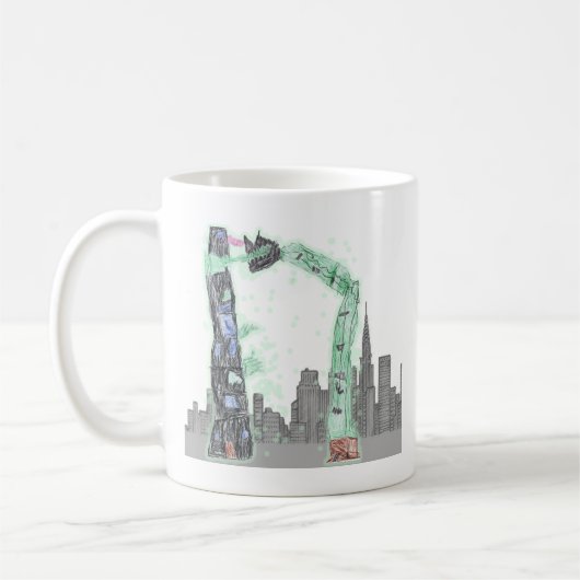 Fuzzy Express® Ultra-Wurm Gzilla Rhino Kaffeetasse (Links)