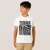 Fuzzy Express® Zebra Animal Print Kid T-Shirt (Vorne ganz)
