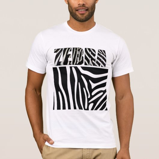 Fuzzy Express® Zebra Animal Print T-Shirt (Vorderseite)