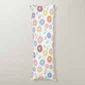 Fuzzy Flower Lg Pattern Pastels on White Seitenschläferkissen (Vorderseite Vertikal)