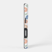 Fuzzy Flower Rpt Pattern Pastels on White iPhone Hülle (Rechte Seite)