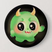 Fuzzy Friendly Monster Kreatur Button (Vorderseite)
