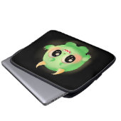 Fuzzy Friendly Monster Kreatur Laptopschutzhülle (Vorne Knopf)