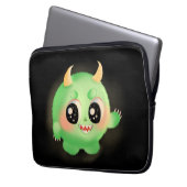 Fuzzy Friendly Monster Kreatur Laptopschutzhülle (Vorderseite Links)
