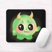 Fuzzy Friendly Monster Kreatur Mousepad (Mit Mouse)